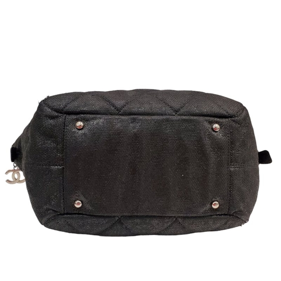 Chanel Paris Biarritz Bowler Bag Coated Canvas Entrupy Authenticated - Picture 6 of 12